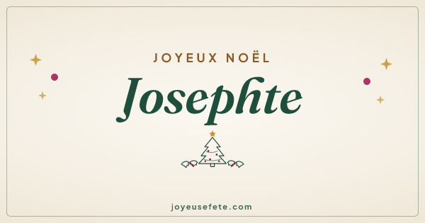 Image « Joyeux Noël Josephte » au format large