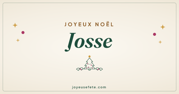 Image « Joyeux Noël Josse » au format large