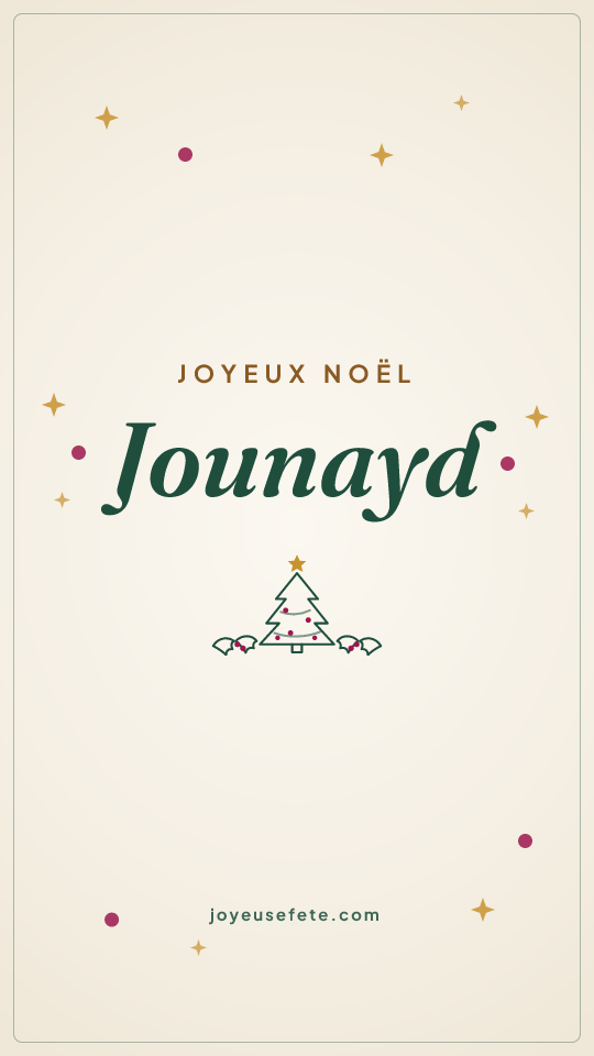 Image « Joyeux Noël Jounayd » au format story