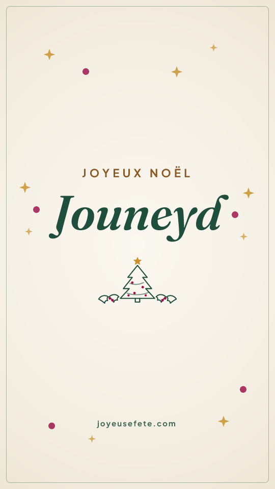 Image « Joyeux Noël Jouneyd » au format story
