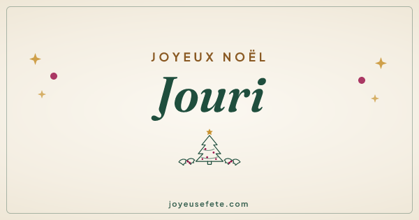 Image « Joyeux Noël Jouri » au format large