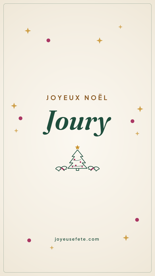 Image « Joyeux Noël Joury » au format story