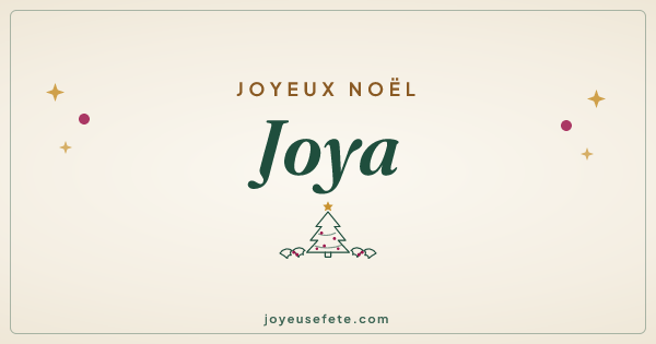 Image « Joyeux Noël Joya » au format large
