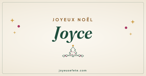 Image « Joyeux Noël Joyce » au format large