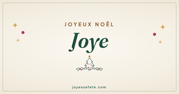 Image « Joyeux Noël Joye » au format large