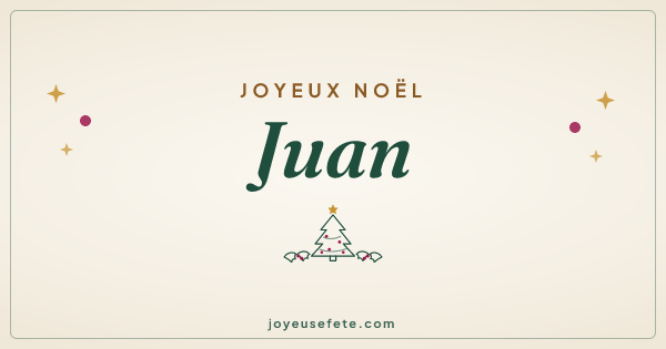 Image « Joyeux Noël Juan » au format large