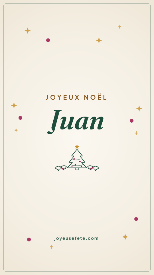 Image « Joyeux Noël Juan » au format story