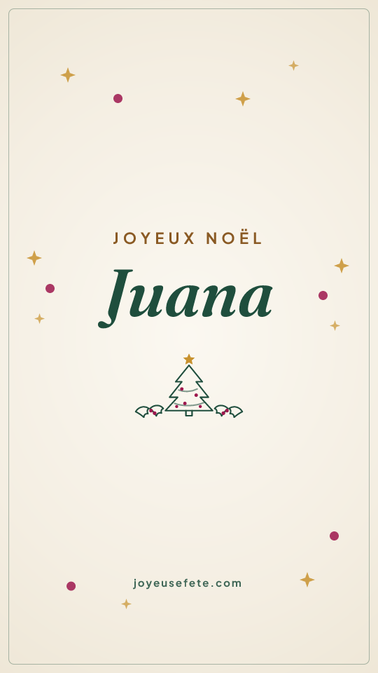 Image « Joyeux Noël Juana » au format story