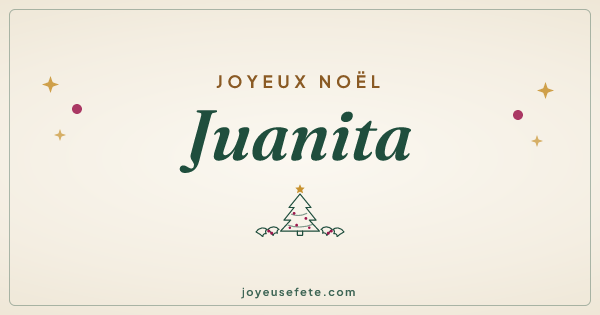 Image « Joyeux Noël Juanita » au format large