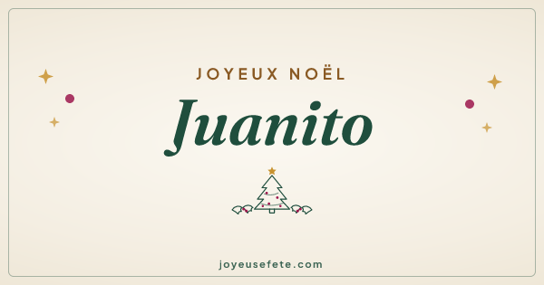 Image « Joyeux Noël Juanito » au format large