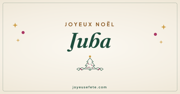 Image « Joyeux Noël Juba » au format large