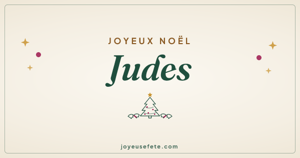 Image « Joyeux Noël Judes » au format large
