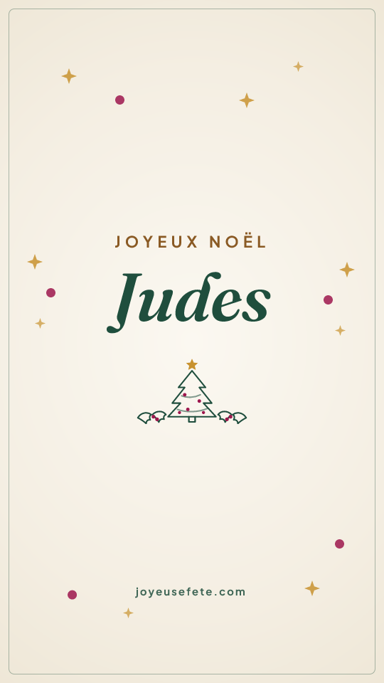 Image « Joyeux Noël Judes » au format story