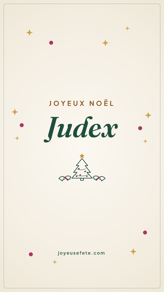 Image « Joyeux Noël Judex » au format story