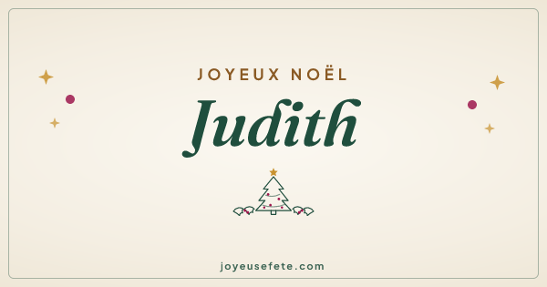 Image « Joyeux Noël Judith » au format large
