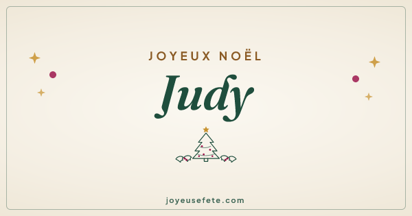 Image « Joyeux Noël Judy » au format large