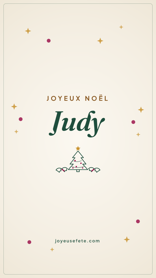 Image « Joyeux Noël Judy » au format story