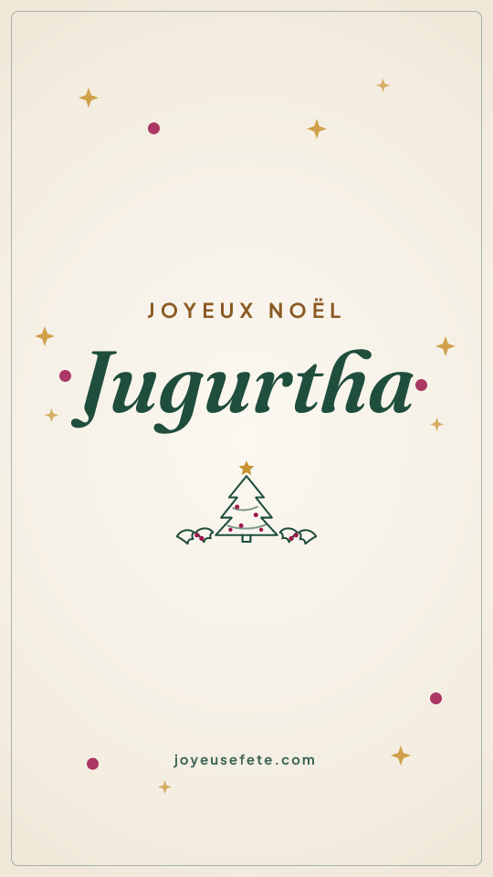 Image « Joyeux Noël Jugurtha » au format story