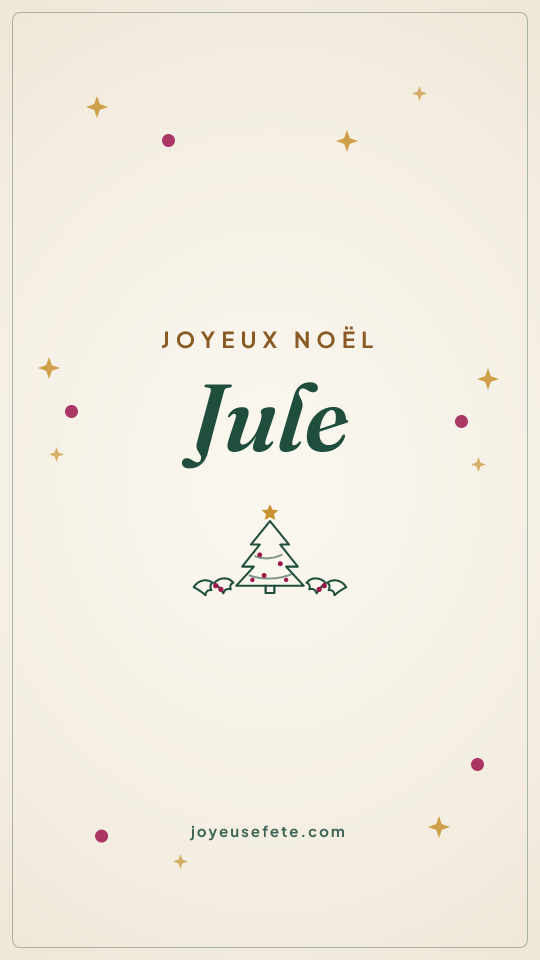 Image « Joyeux Noël Jule » au format story