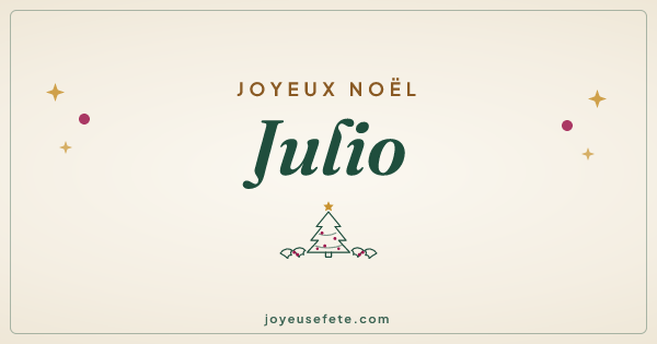 Image « Joyeux Noël Julio » au format large