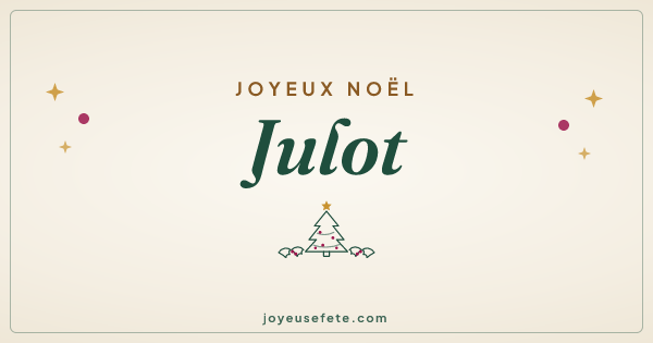 Image « Joyeux Noël Julot » au format large