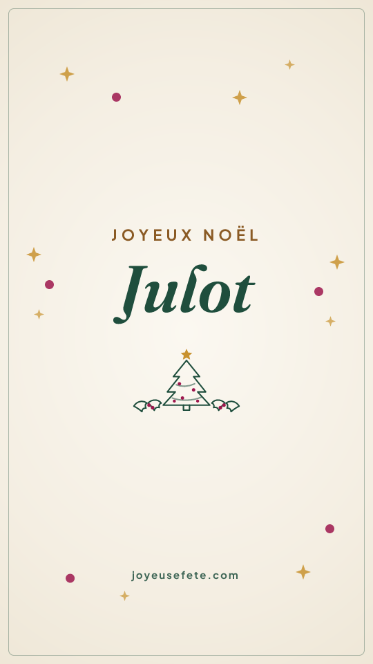 Image « Joyeux Noël Julot » au format story