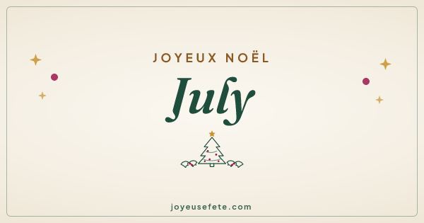 Image « Joyeux Noël July » au format large