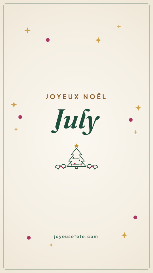 Image « Joyeux Noël July » au format story