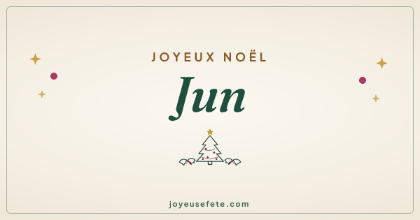 Image « Joyeux Noël Jun » au format large
