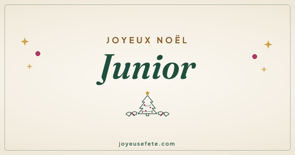Image « Joyeux Noël Junior » au format large