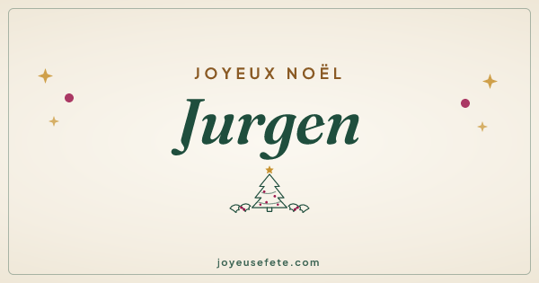 Image « Joyeux Noël Jurgen » au format large