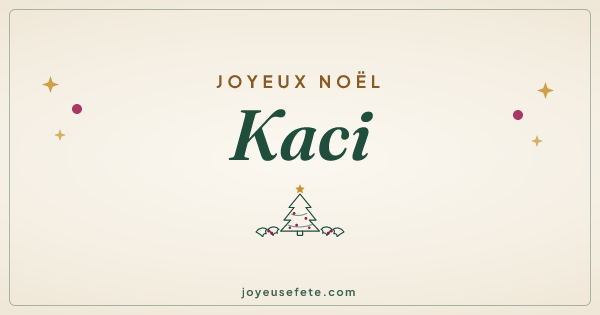 Image « Joyeux Noël Kaci » au format large