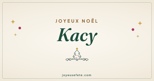 Image « Joyeux Noël Kacy » au format large
