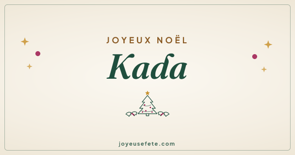 Image « Joyeux Noël Kada » au format large