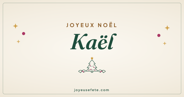 Image « Joyeux Noël Kaël » au format large
