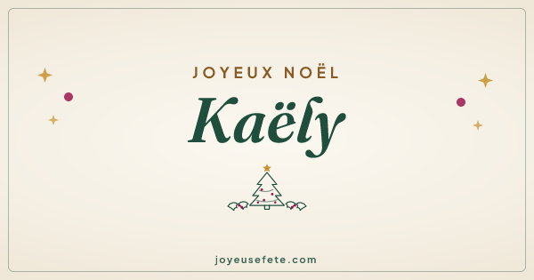 Image « Joyeux Noël Kaëly » au format large