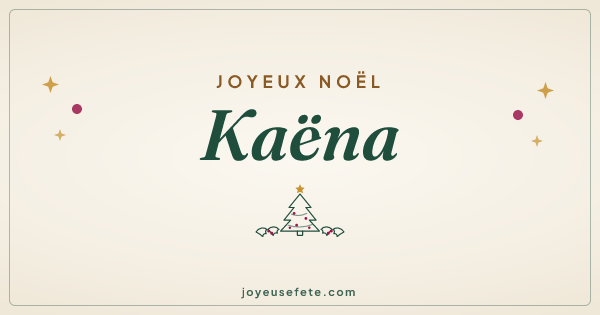 Image « Joyeux Noël Kaëna » au format large