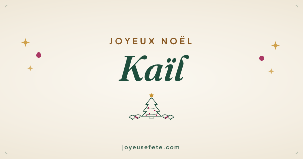 Image « Joyeux Noël Kaïl » au format large