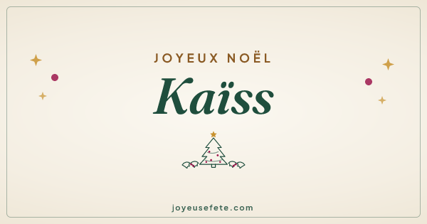 Image « Joyeux Noël Kaïss » au format large
