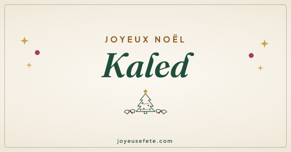 Image « Joyeux Noël Kaled » au format large