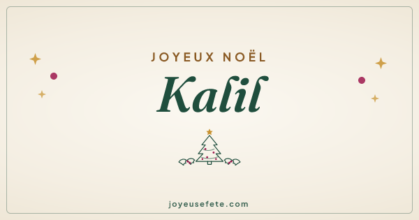 Image « Joyeux Noël Kalil » au format large