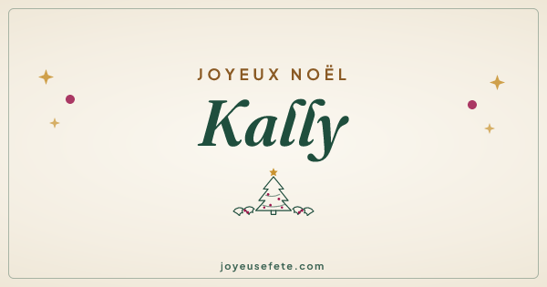 Image « Joyeux Noël Kally » au format large