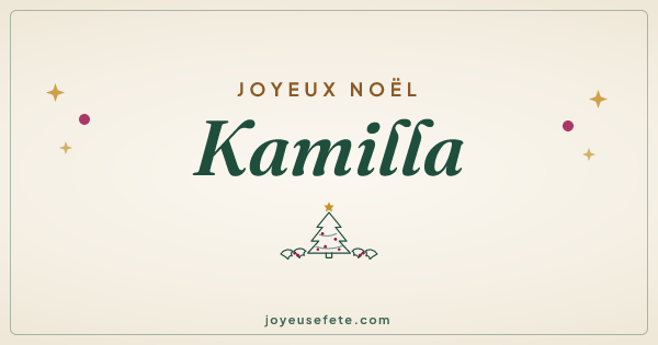 Image « Joyeux Noël Kamilla » au format large