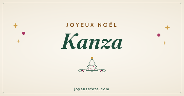 Image « Joyeux Noël Kanza » au format large