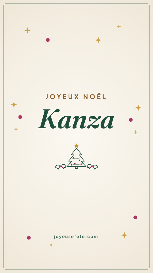 Image « Joyeux Noël Kanza » au format story
