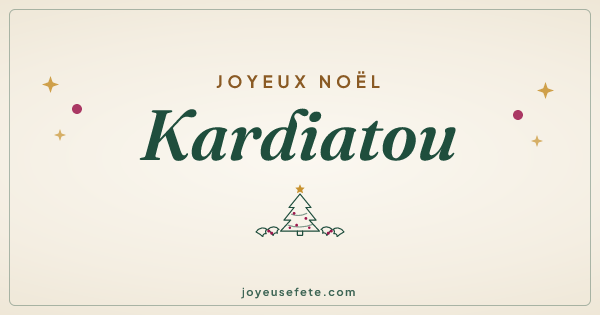Image « Joyeux Noël Kardiatou » au format large