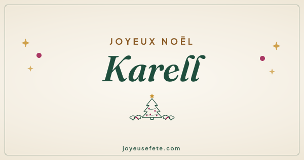 Image « Joyeux Noël Karell » au format large