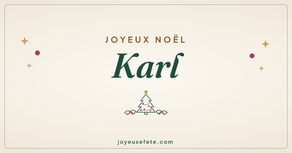 Image « Joyeux Noël Karl » au format large