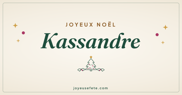 Image « Joyeux Noël Kassandre » au format large