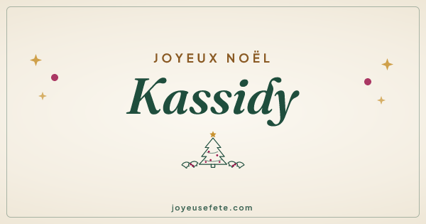 Image « Joyeux Noël Kassidy » au format large